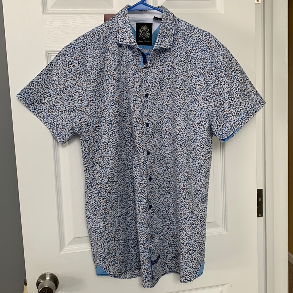 English Laundry, Mens Untucked Button Down, L